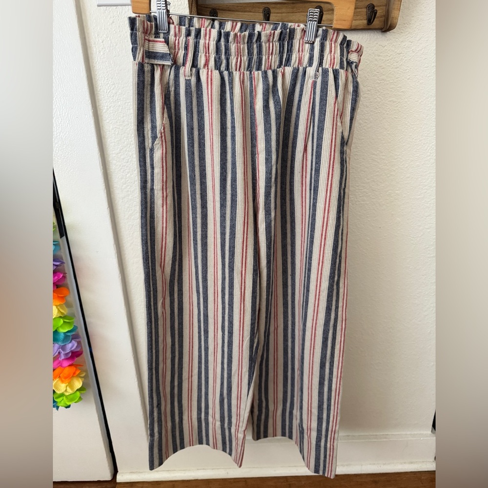Red White and Blue Striped Pants